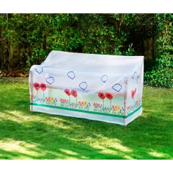 Die moderne Hausfrau Abdeckhaube für Gartenbank Mohnblume