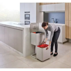 Die moderne Hausfrau Abfalltrennungs- und Recyclingbehälter Totem Max Stein