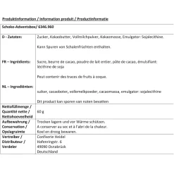 Die moderne Hausfrau Advents-Dose "Schoko-Überraschung", 60g