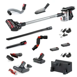 Die moderne Hausfrau Akku-Staubsauger Invictus X9, 23 teilig