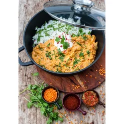 Die moderne Hausfrau Alucast Servierpfanne mit Deckel 