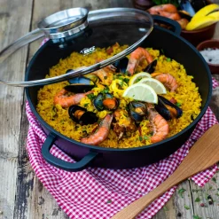 Die moderne Hausfrau Alucast Servierpfanne mit Deckel 