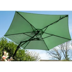 Die moderne Hausfrau Ampel-Sonnenschirm Greenday grün