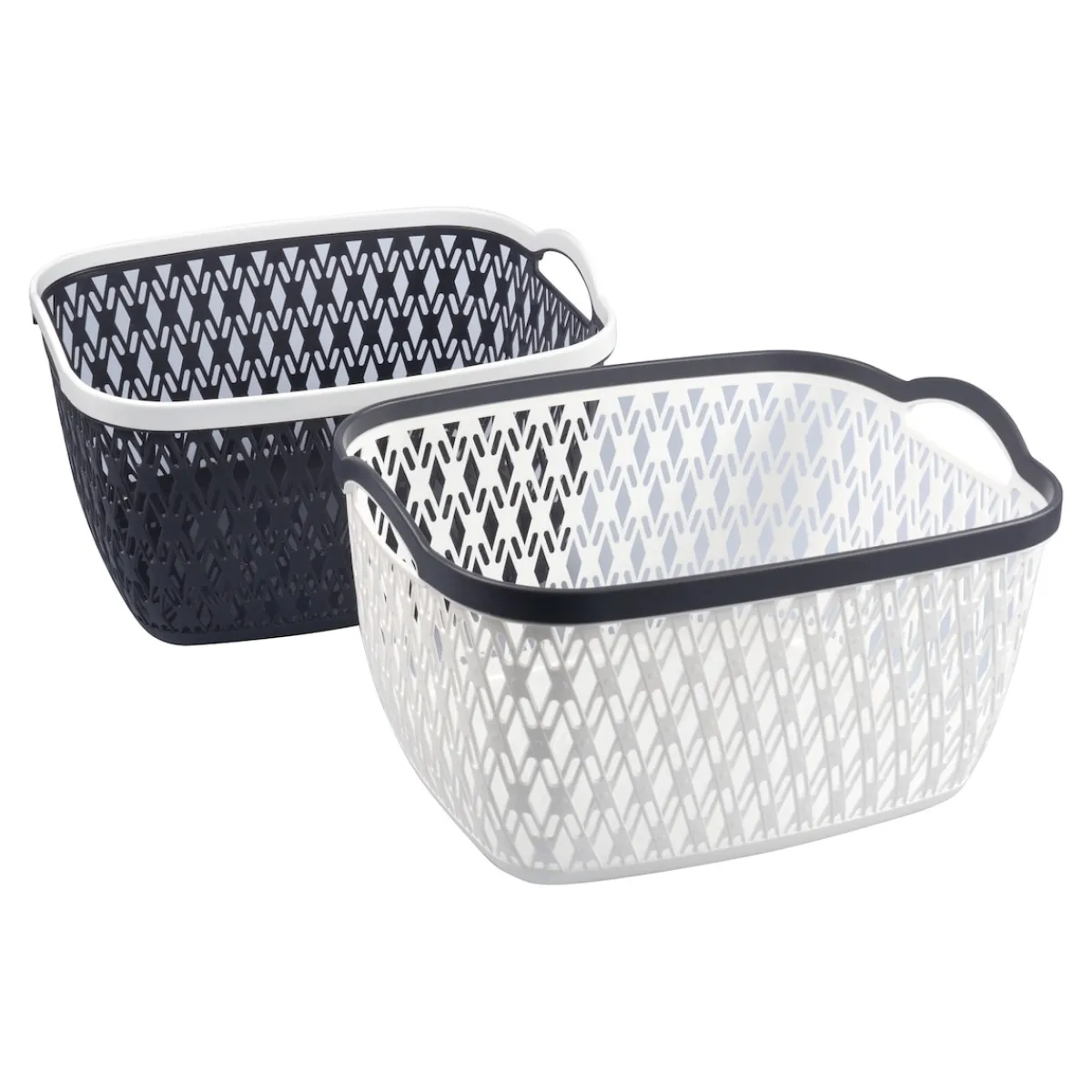 Die moderne Hausfrau Aufbewahrungskorb, 2 Stück groß, (LxBxH) 34x28x20 cm