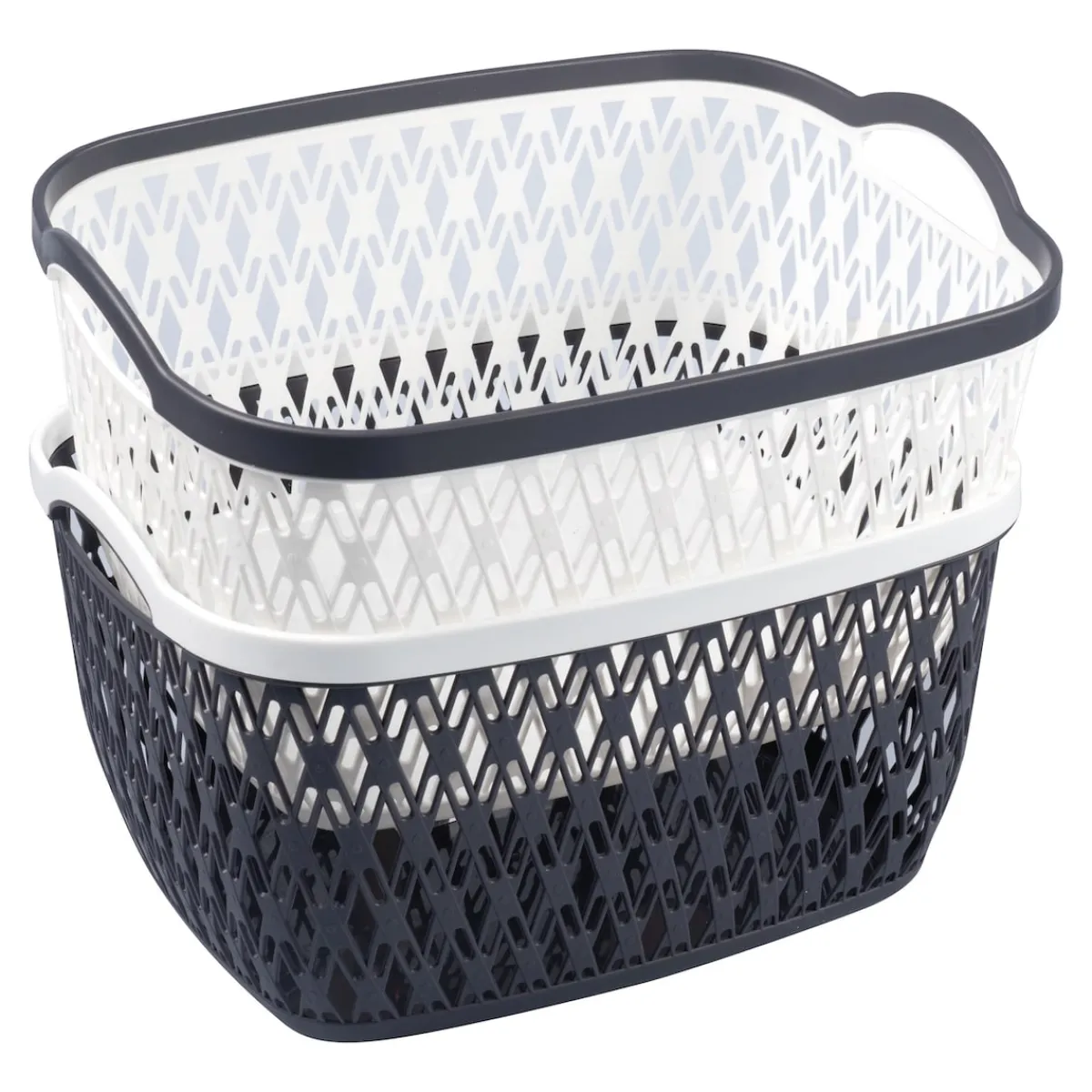 Die moderne Hausfrau Aufbewahrungskorb, 2 Stück groß, (LxBxH) 34x28x20 cm