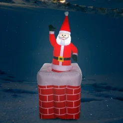 Die moderne Hausfrau Aufblasbarer Weihnachtsmann, 180 cm