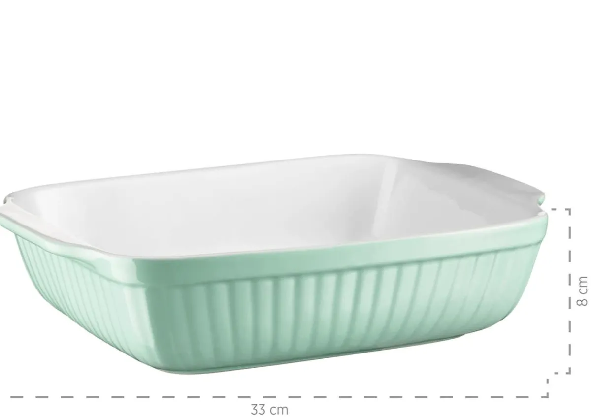 Die moderne Hausfrau Auflaufform, Keramik Kitchen Time Grün