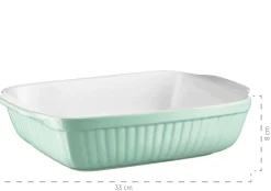 Die moderne Hausfrau Auflaufform-Set, Keramik KITCHEN TIME Grün