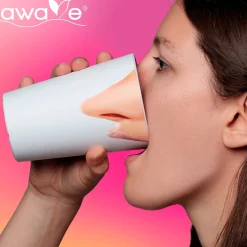 Die moderne Hausfrau AWAVE Trinkbecher 400 ml rPET Set 4-teilig, mit Eichstrich