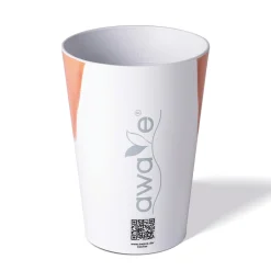 Die moderne Hausfrau AWAVE Trinkbecher 400 ml rPET Set 4-teilig, mit Eichstrich