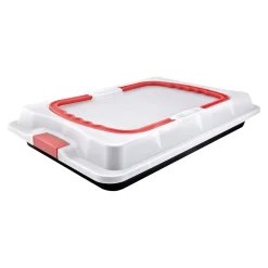 Die moderne Hausfrau Backblech mit Transporthaube