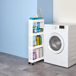 Die moderne Hausfrau Badrollwagen 4 Fächer