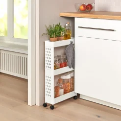 Die moderne Hausfrau Badrollwagen 3 Fächer