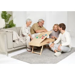 Die moderne Hausfrau Bambus Spiel- und Puzzletisch 