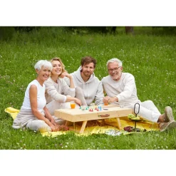 Die moderne Hausfrau Bambus Spiel- und Puzzletisch 