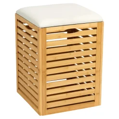 Die moderne Hausfrau Bambus-Aufbewahrungshocker