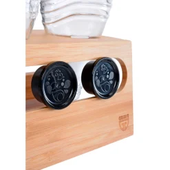 Die moderne Hausfrau Bambushalter für 3 Sodastream-Flaschen Wibschla 33