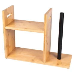 Die moderne Hausfrau Bambusregal mit Küchenrollenhalter