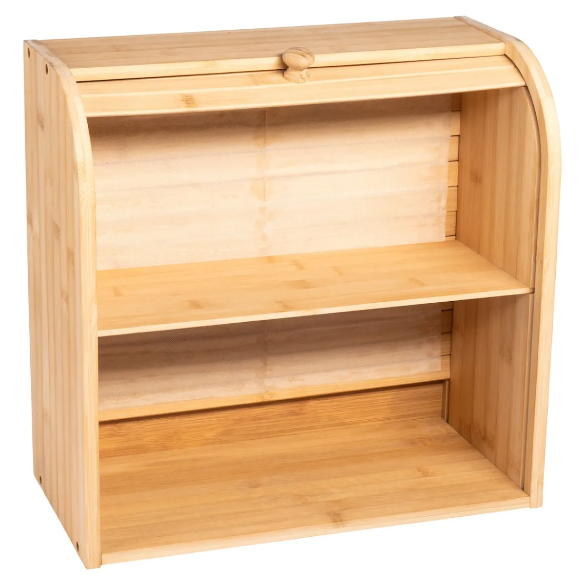 Die moderne Hausfrau Bambus-Rollladen-Regal