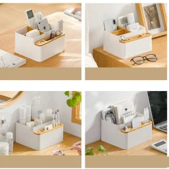 Die moderne Hausfrau Bambus-Schreibtisch-Organizer