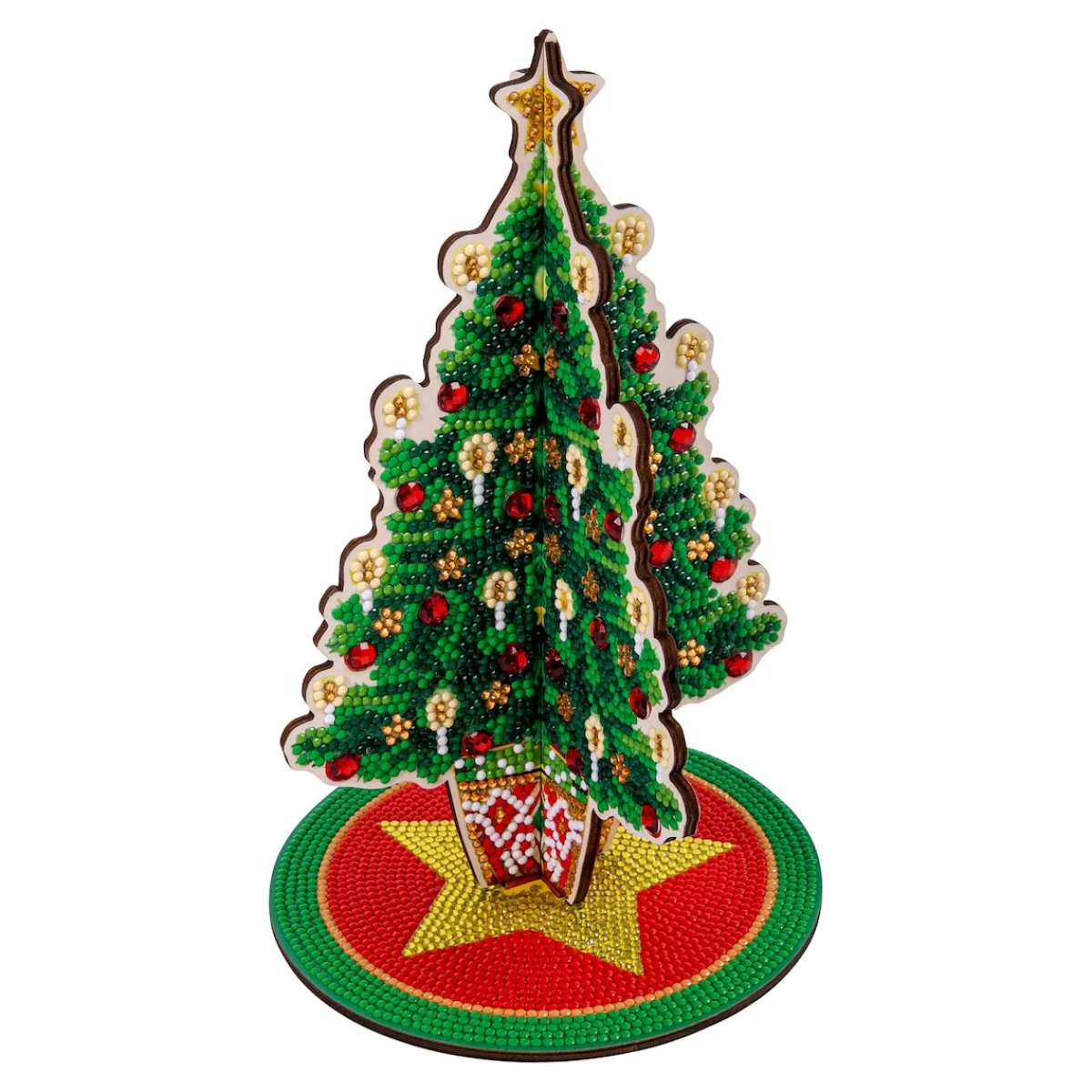 Die moderne Hausfrau Bastel-Set, Crystal Art „Weihnachtsbaum“