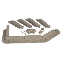 Die moderne Hausfrau Beetbegrenzung „Steinmauer“, 8 Stück