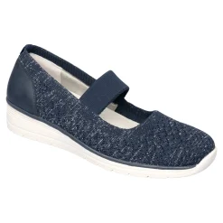 Damen Die moderne Hausfrau Bequem-Ballerina "Federleicht" marine