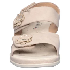 Damen Die moderne Hausfrau Bequem-Klettsandale „Daniela“ beige