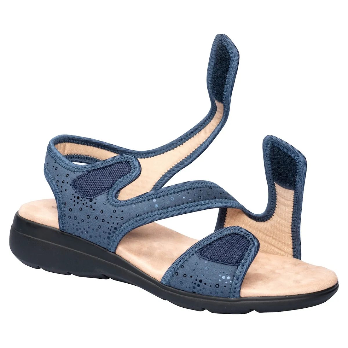 Damen Die moderne Hausfrau Bequem-Klettsandale „Lore“