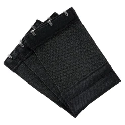 Damen Die moderne Hausfrau BH-Verlängerung, 3 Stück 3 Häkchen schwarz