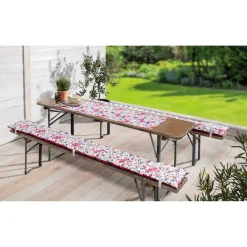 Die moderne Hausfrau Bierbank-Auflage „Rose“ pink