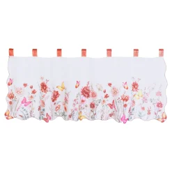 Die moderne Hausfrau Bistrogardine "Blumengarten"