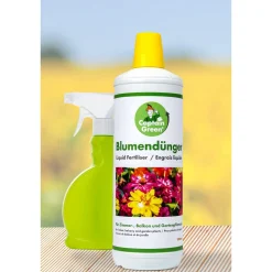 Die moderne Hausfrau Blumendünger, 1 Liter + Gratis Sprühflasche
