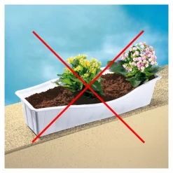 Die moderne Hausfrau Blumenkasten-Klammern, 4 Stück