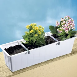 Die moderne Hausfrau Blumenkasten-Klammern, 4 Stück