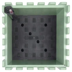 Die moderne Hausfrau Blumentopf 2 in 1 „Landhaus“ eckig