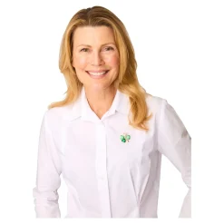 Damen Die moderne Hausfrau Brosche „Glücks-Kleeblatt“