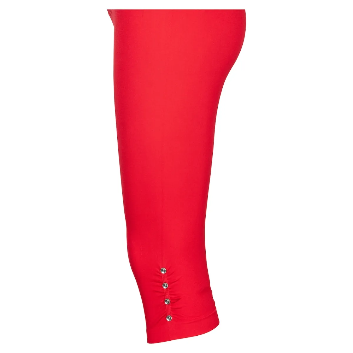 Damen Die moderne Hausfrau Capri-Leggings „Diamant-Optik“ rot