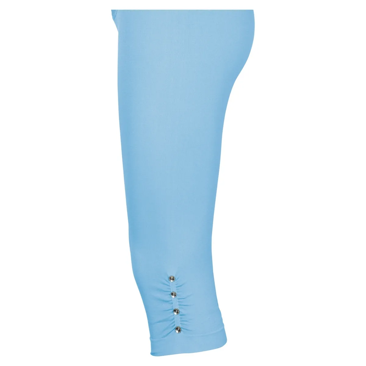Damen Die moderne Hausfrau Capri-Leggings „Diamant-Optik“ hellblau