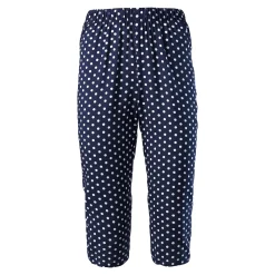 Damen Die moderne Hausfrau Capri-Schlupfhose "Bärbel" blau/weiß