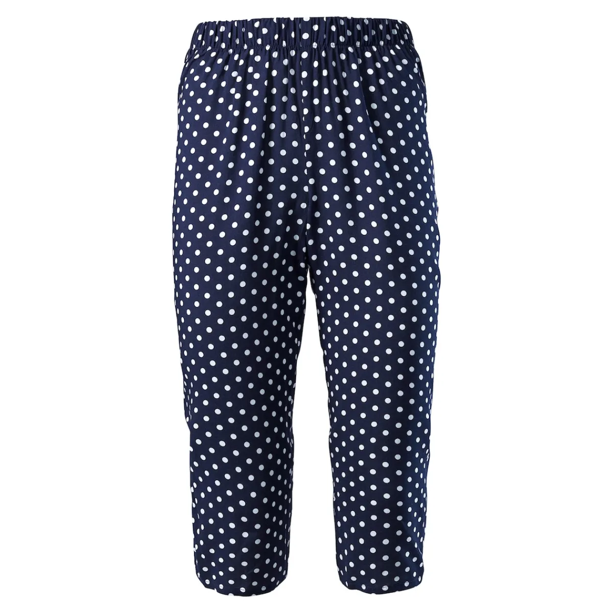 Damen Die moderne Hausfrau Capri-Schlupfhose "Bärbel" blau/weiß