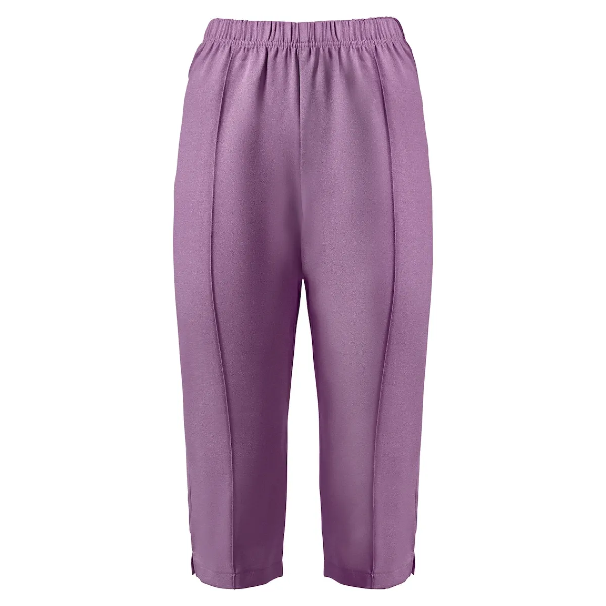 Damen Die moderne Hausfrau Capri-Schlupfhose mit Biese aubergine