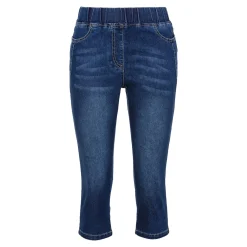 Damen Die moderne Hausfrau Capri-Schlupfjeans „Dunja“ dunkelblau