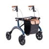 Die moderne Hausfrau Carbon Rollator inklusive Tasche, faltbar Midnight Blue