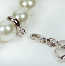 Damen Die moderne Hausfrau Charms Magnet Armband Weiß