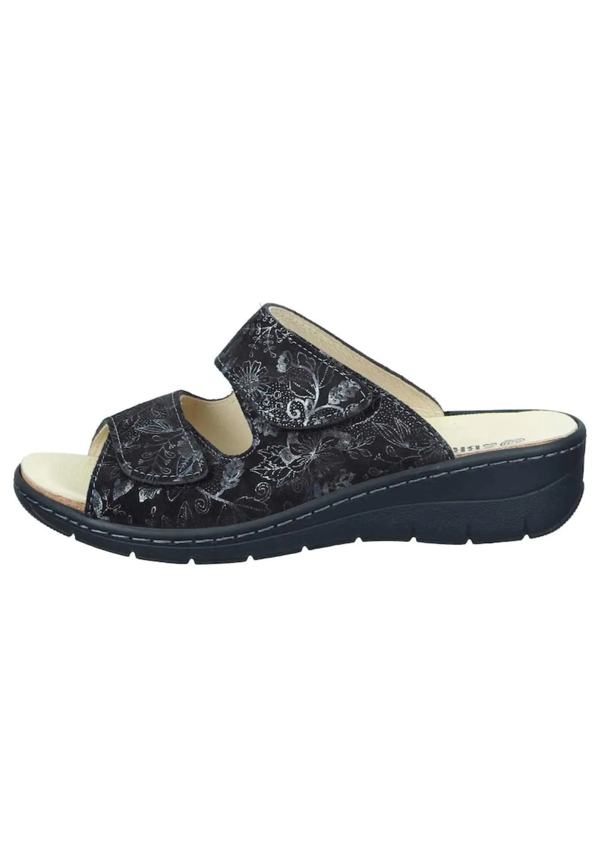 Damen Die moderne Hausfrau CHELVA Komfort Pantoletten schwarz