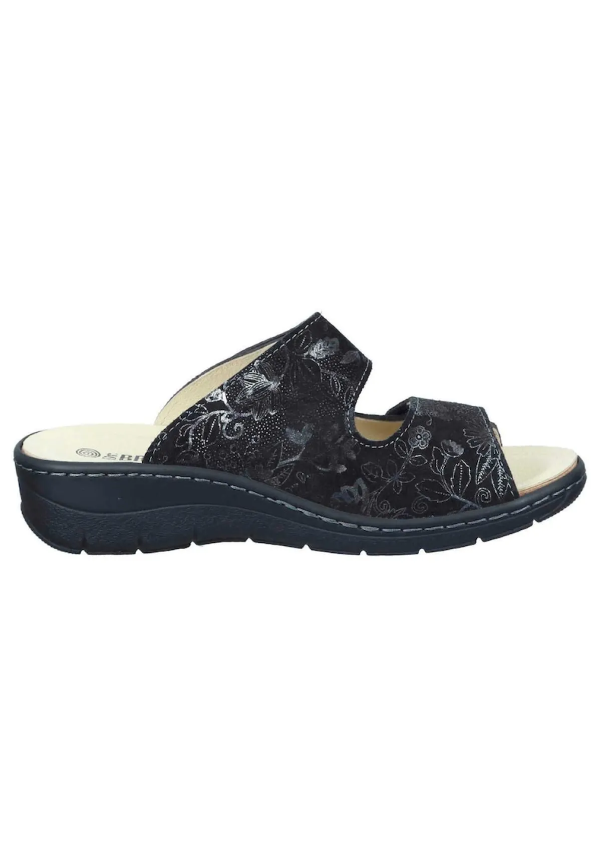 Damen Die moderne Hausfrau CHELVA Komfort Pantoletten schwarz