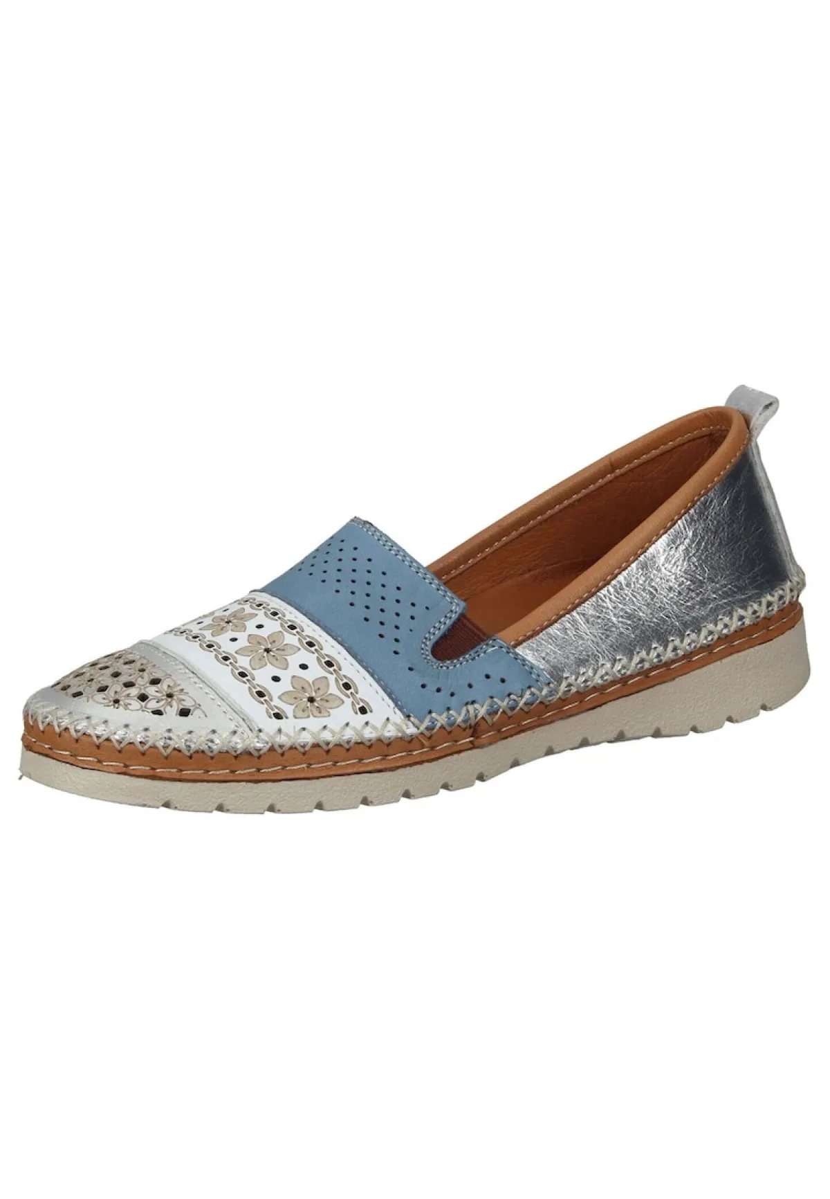 Damen Die moderne Hausfrau Damen Slipper silber