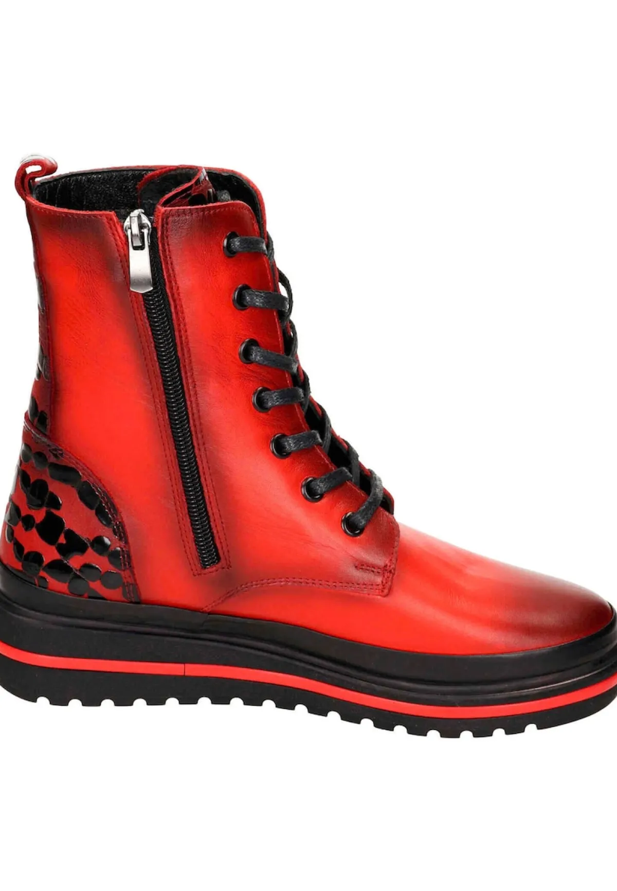 Damen Die moderne Hausfrau Damen Stiefeletten rot