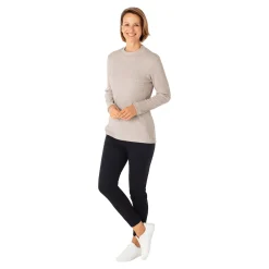 Damen Die moderne Hausfrau Damen-Pullover, gerippt beige